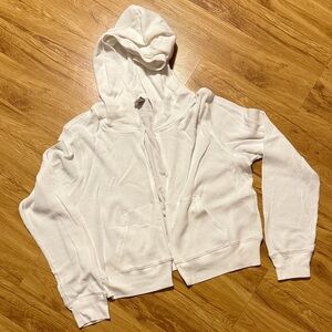 TNA White Hoodie Sweatshirt